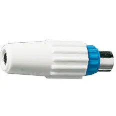 Fiche TV coaxiale mâle — CEE — 9,52 mm — bleue — image 1