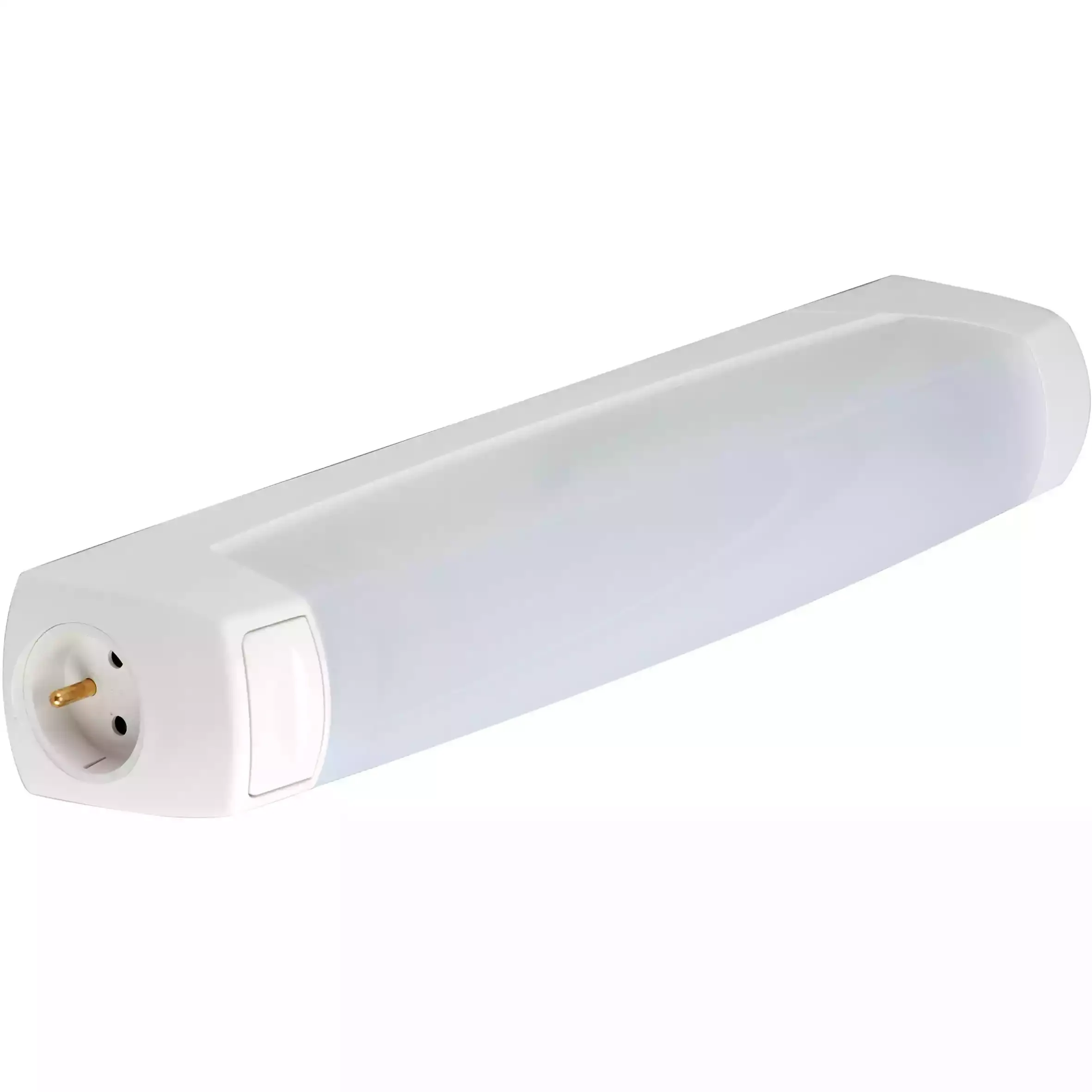 Réglette de salle de bain Eo — interrupteur + prise 2P+T 16 A — IP24 — IK07 — sans lampe — image 1