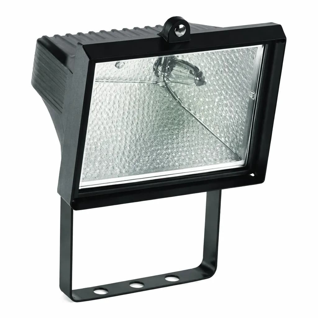 Projecteur halogène 500 W — détecteur IR — corps orientable — noir — image 1