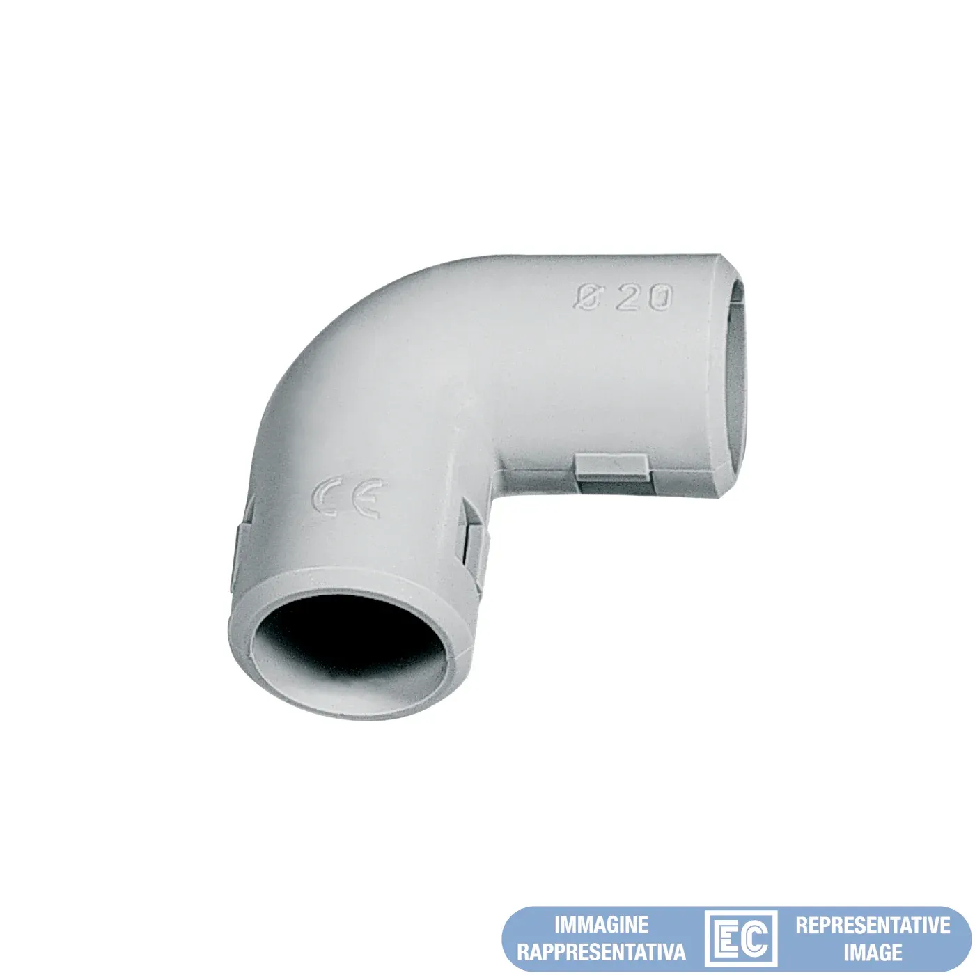 Coude 90° inspectable — Ø32 — tube rigide — IP40 — image 1