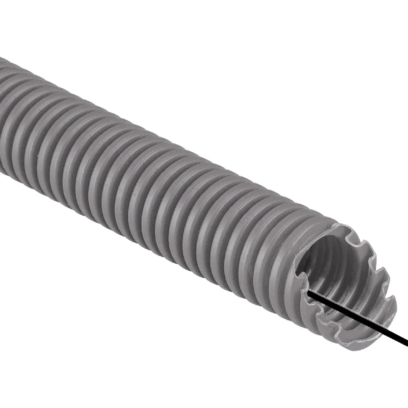 Gaine ICTA 34223 Ø16 — couronne 100 m — avec tire-fil — grise — image 1