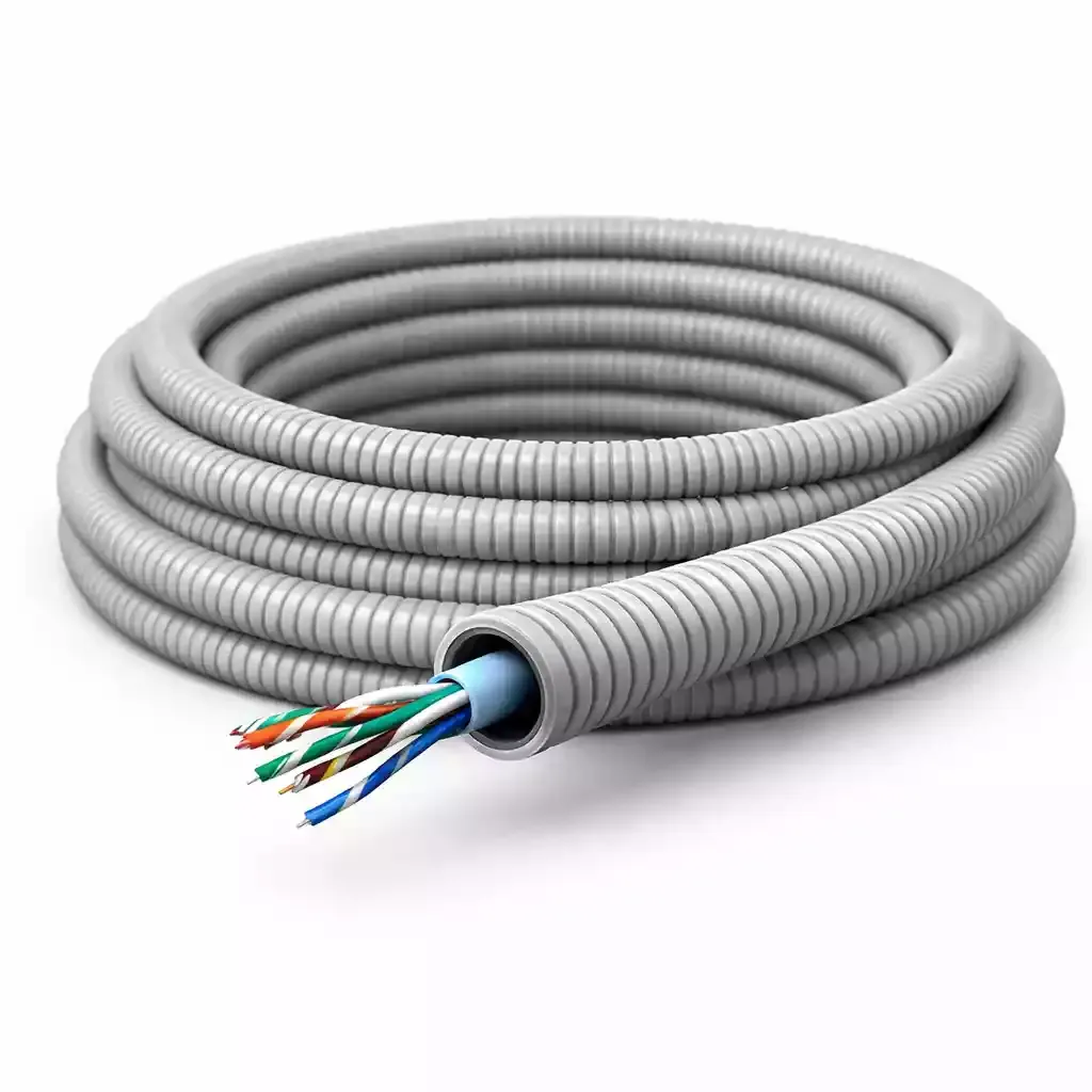 Gaine préfilée ICTA Ø20 — câble Cat6 F/UTP — 4 paires — image 1
