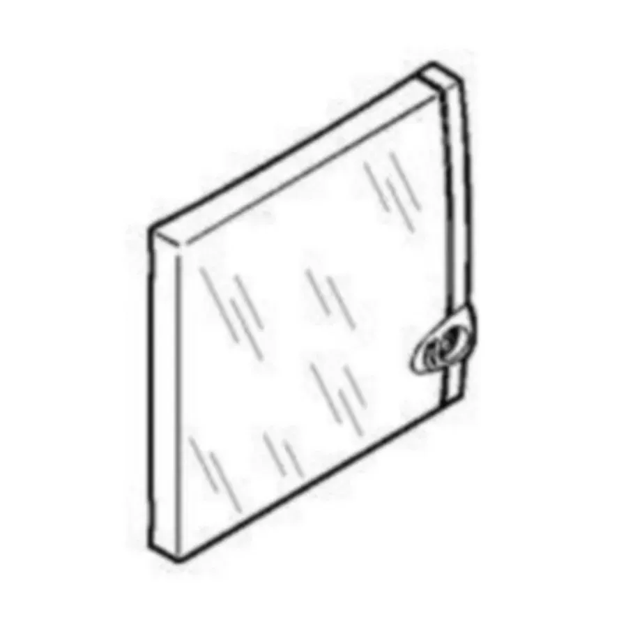 Porte transparente — coffret cache-bornes — 1 rangée × 8 modules — IP40/IK07 — image 1