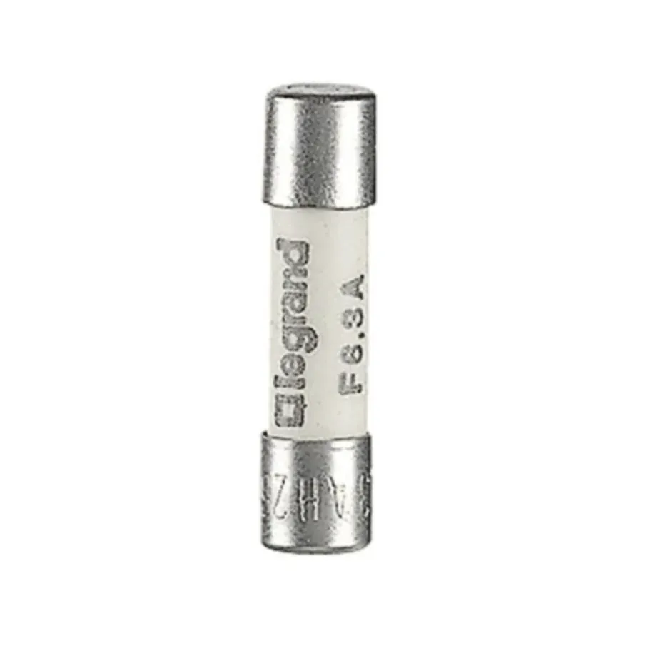 Cartouche cylindrique miniature 5×20 mm — 6,3 A — type F — boîte de 10 — image 1