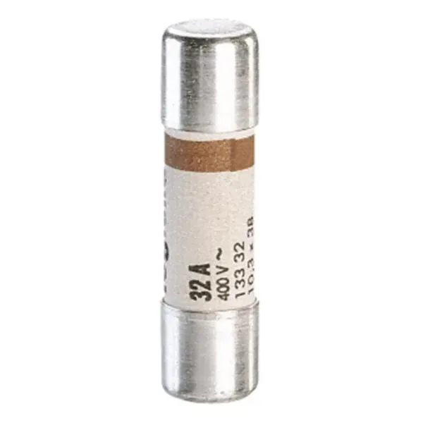 Cartouche cylindrique domestique 10,3×38 mm — 32 A — sans voyant — boîte de 10 — image 1