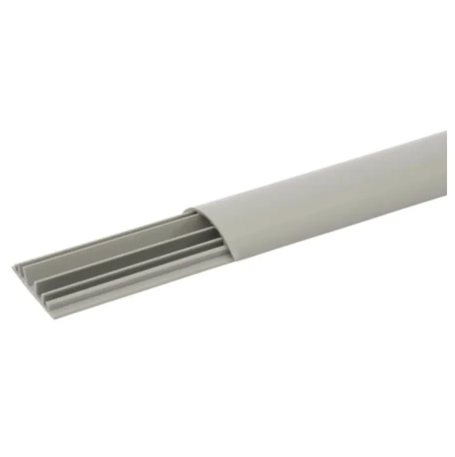 Passage de plancher 50 × 12 mm — 3 compartiments — gris RAL7030 — L 2 m — image 1
