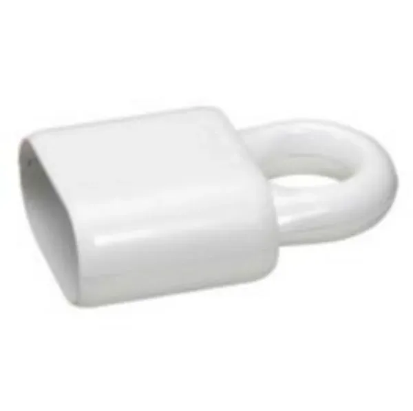 Prolongateur 2P 6 A plastique avec anneau d’extraction — blanc — image 1