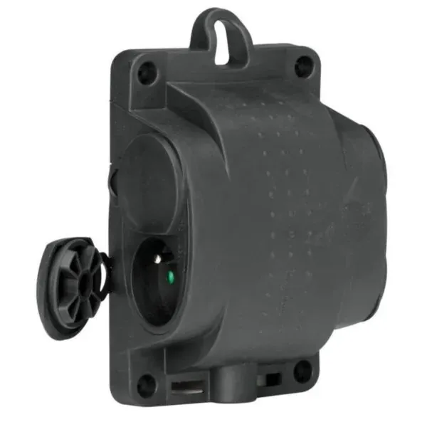 Multiprise caoutchouc 4 prises 2P+T 16 A — IP44/IK08 — sortie latérale — anneau suspension — image 1