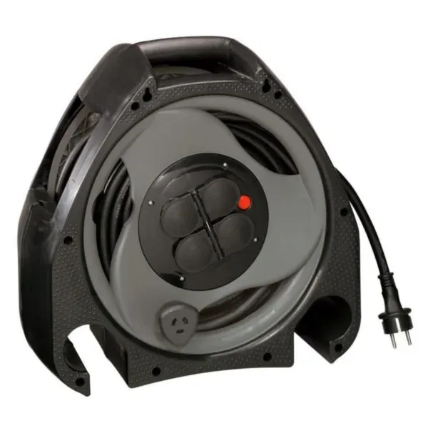 Enrouleur de chantier — 4 prises 2P+T — 25 m 3G1,5 mm² — image 1
