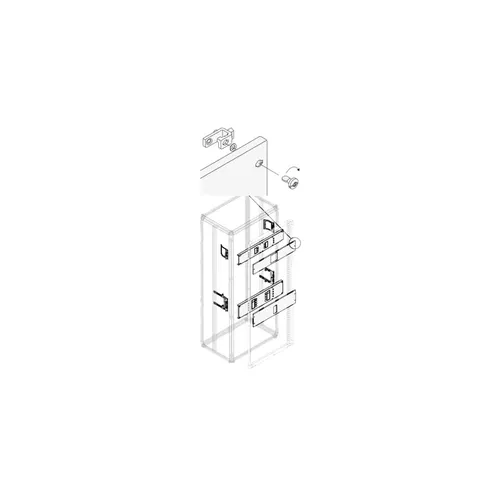 Kit horizontal XT2 — 3/4 pôles — enfichable — socle H200 × L600 mm — PHCX2407 — image 1