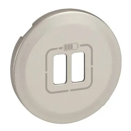 Enjoliveur prise double USB Type-A & Type-C — Céliane — titane — image 1