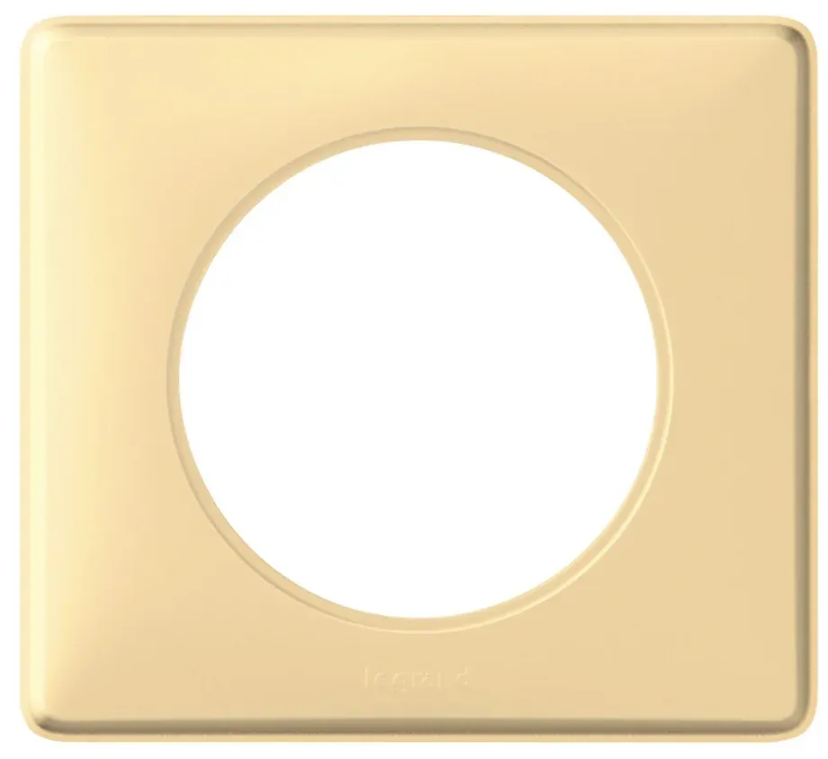 Plaque 1 poste — finition givrée pamplemousse — Céliane — image 1