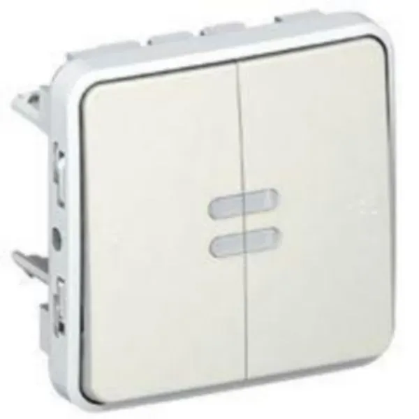 Interrupteur va-et-vient + poussoir + inverseur lumineux — IP55 — 10AX — image 1
