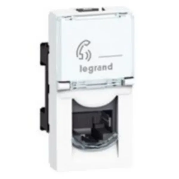 Prise RJ45 Cat5e FTP — 1 rangée × 1 module — blanc — image 1