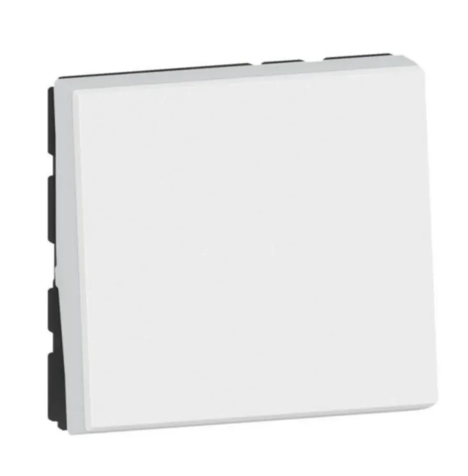 Bouton poussoir inverseur Easy-LED — 1 rangée × 2 modules — blanc — image 1