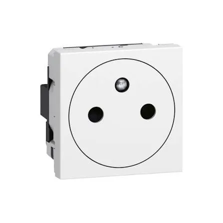 Prise 2P+T surface Mosaic — 2 modules — blanc — image 1