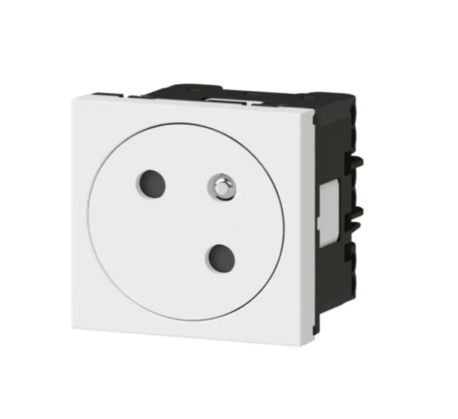 Prise 2P+T 45° Surface Mosaic Link — 2 modules — blanc — image 1