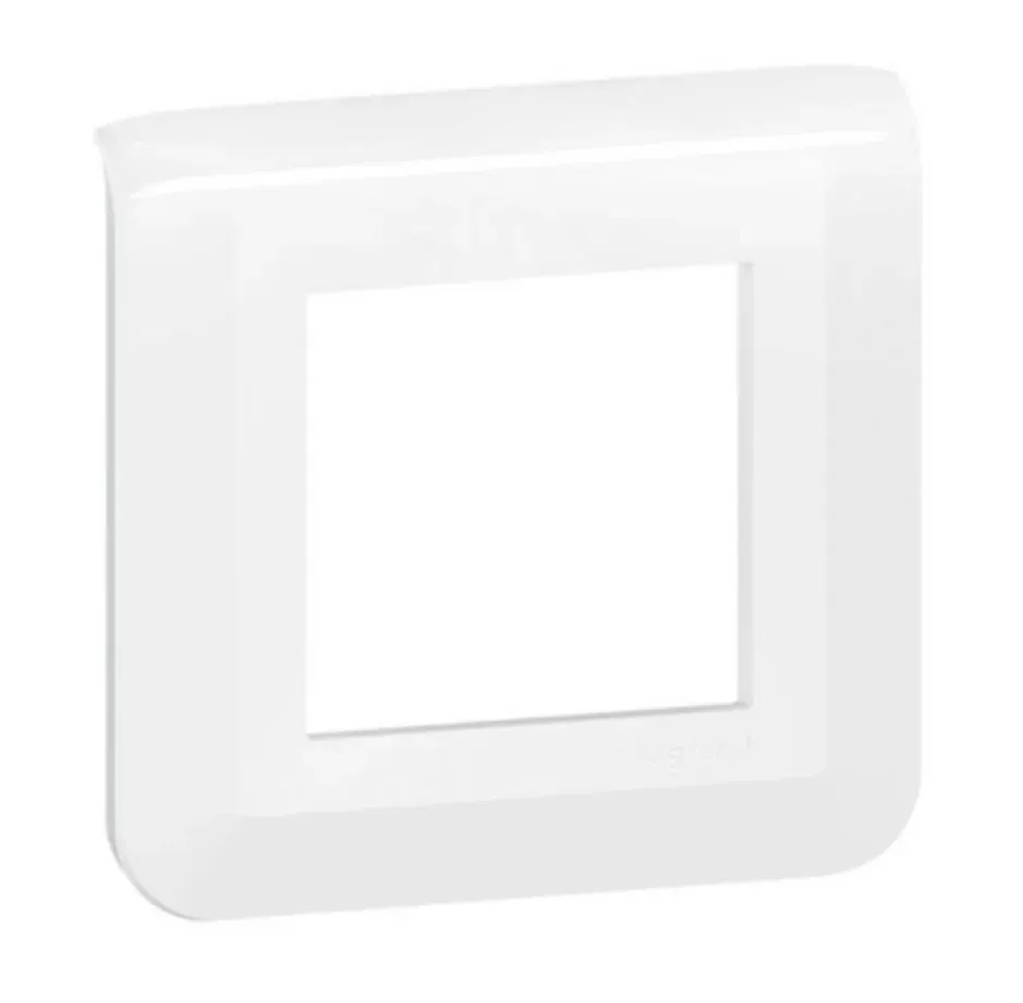 Plaque de finition Mosaic — 1 rangée × 2 modules — blanc — image 1