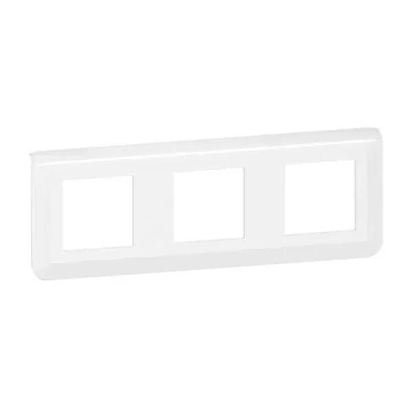 Plaque de finition horizontale Mosaic — 3 × 2 modules — blanc — image 1