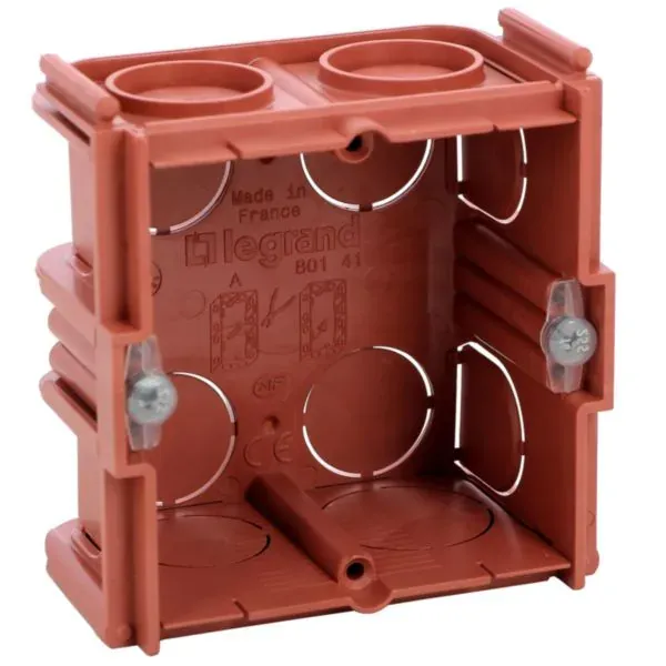 Boîte maçonnerie 1 poste — 71×71×40 mm — IP20-IK04 — image 1