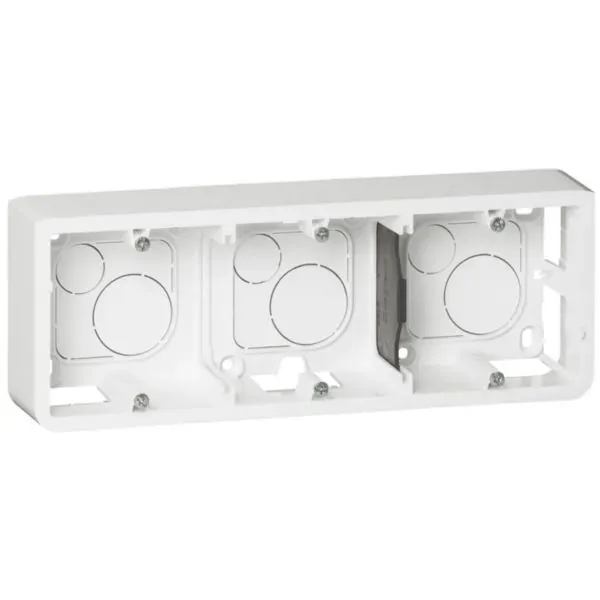 Cadre saillie 3 rangées × 2 modules — P40 mm (Mosaic) — image 1