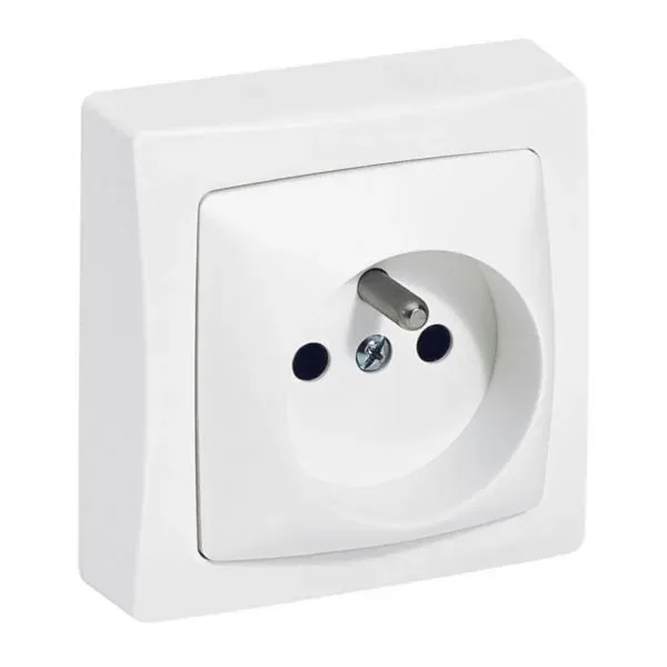 Prise 2P+T saillie 16 A — blanc — image 1