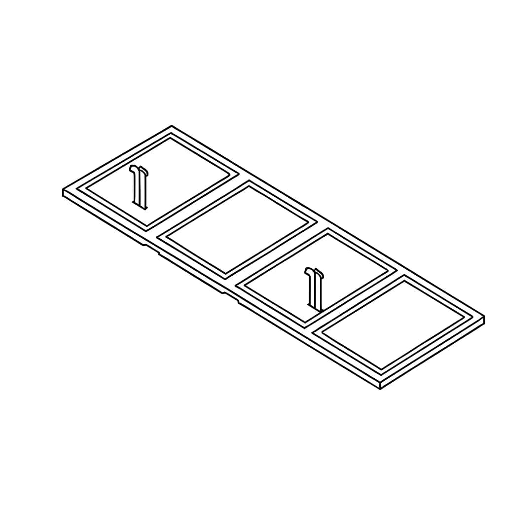 Couvercle d'extrémité — supports barres plates 250-630 A — lot de 2 — ArTu K/L/M — image 1