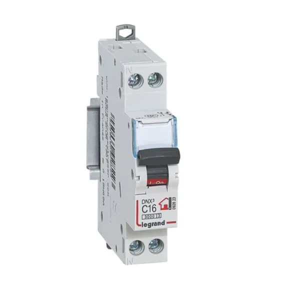 Disjoncteur modulaire 1P+N 16 A 3 kA — bornes à vis — image 1