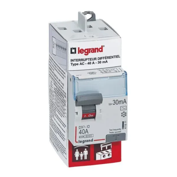 Interrupteur différentiel 2P 40 A 30 mA Type AC — ADH — image 1