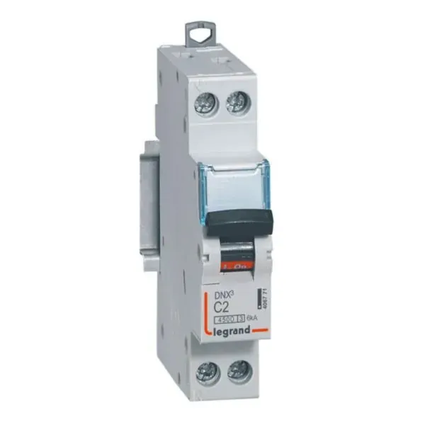 DNX³ 4500 — Disjoncteur 1P+N 2A 6 kA — image 1
