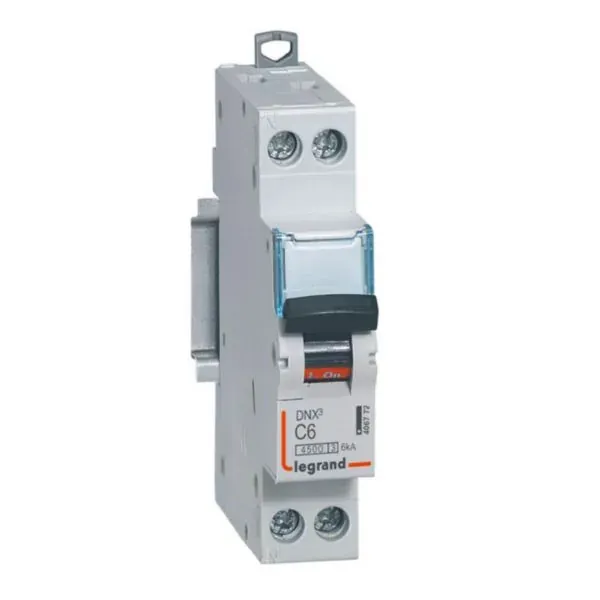 DNX³ 4500 — Disjoncteur 1P+N 6A 6 kA — image 1