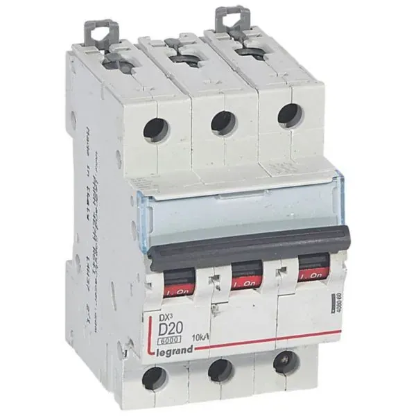 DX³ 6000 — Disjoncteur 3P 20 A courbe D — 10 kA — image 1