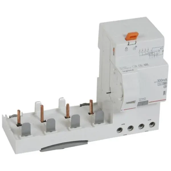 Bloc différentiel adaptable DX³ — type F — 4P 63 A 300 mA — image 1