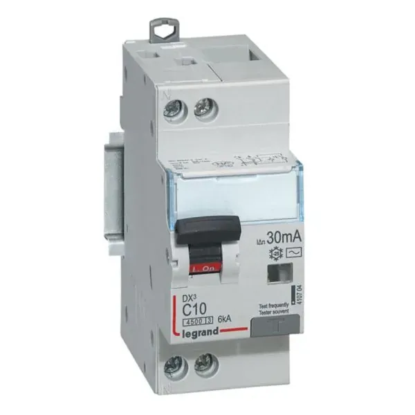 DX³ 4500 — Disjoncteur différentiel 1P+N 10 A courbe C 30 mA type AC 6 kA — image 1