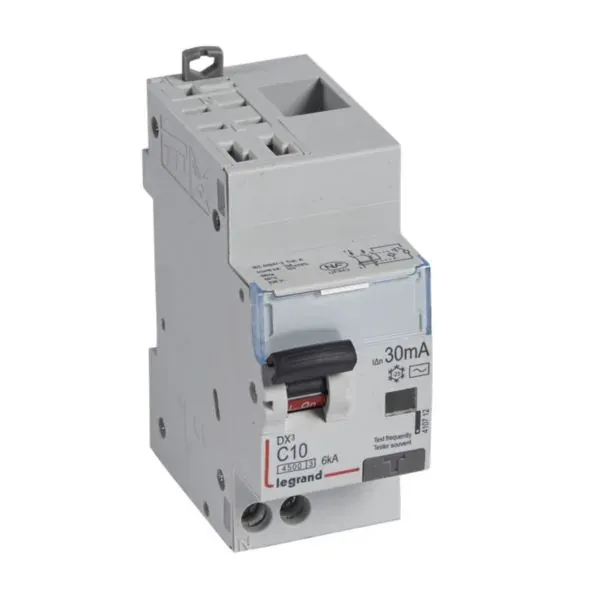DX³ 4500 — Disjoncteur différentiel 1P+N 10 A courbe C type AC 30 mA — 6 kA — image 1