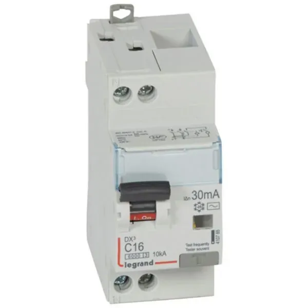 DX³ 6000 — Disjoncteur différentiel 1P+N 16 A courbe C type AC — 10 kA — image 1