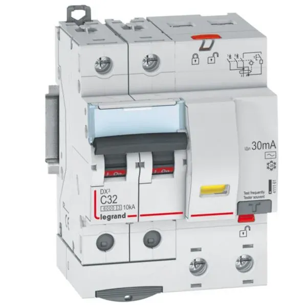 DX³ 6000 Disjoncteur différentiel — 2P 32 A courbe C type AC — 10 kA — image 1