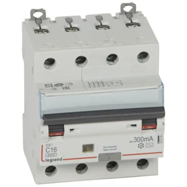 DX³ 6000 — Disjoncteur différentiel 4P 16 A AC — 300 mA — 10 kA — image 1