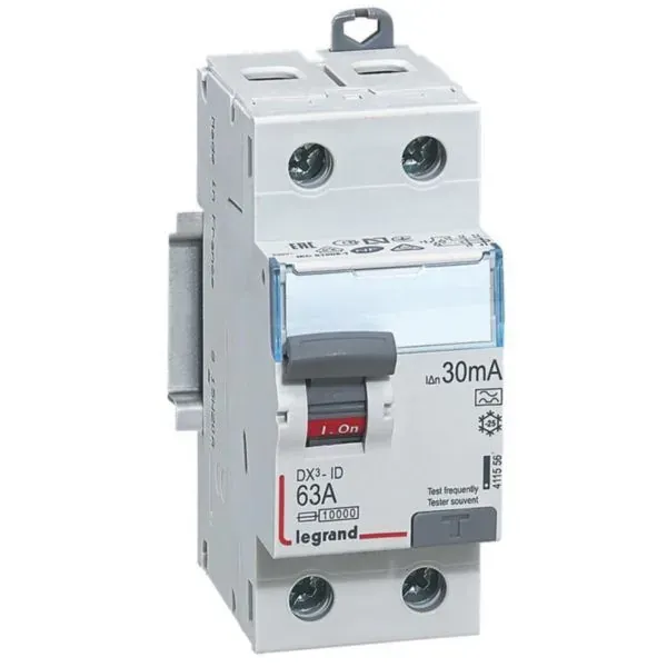 DX³ — Interrupteur différentiel 2P 63 A type A 30 mA — 2 modules — image 1