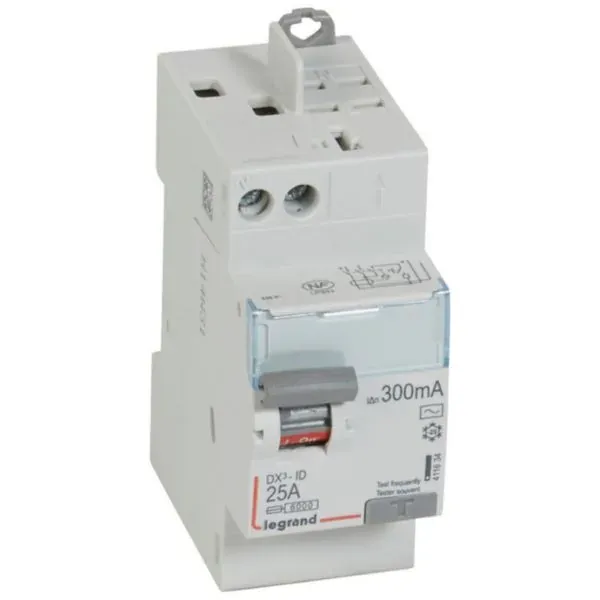 DX³ Interrupteur différentiel — 2P 25 A type AC — 2 modules — image 1