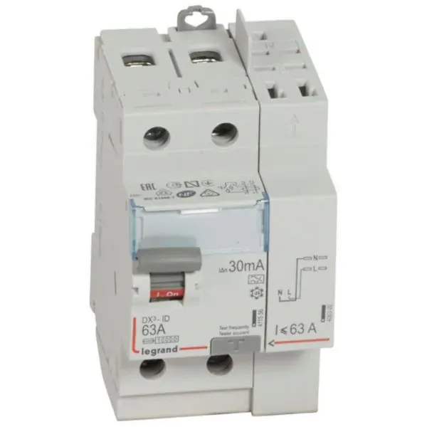 DX³ — Interrupteur différentiel 2P 63 A type A 30 mA — 3 modules — image 1
