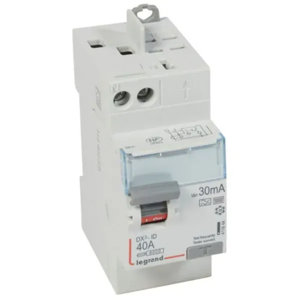 DX³ — Interrupteur différentiel 2P 40 A type F — 2 modules — image 1