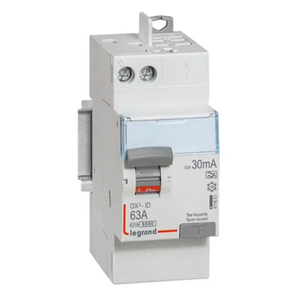 DX³ Interrupteur différentiel — 2P 63 A type A 30 mA — image 1