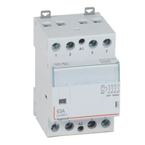 Contacteur de puissance 4P 63 A 230 V~ — 4 NO — 3 modules — image 1