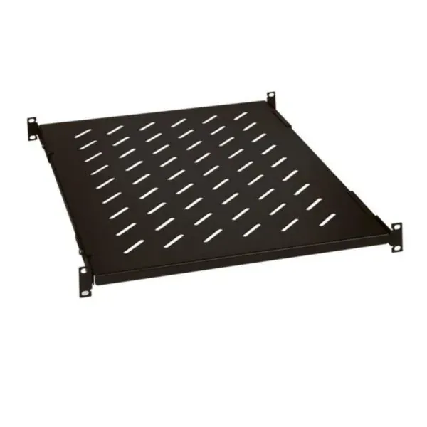 Tablette fixe 1U Linkeo 19″ — profondeur 825 mm — pour baie profondeur 1000 mm — image 1