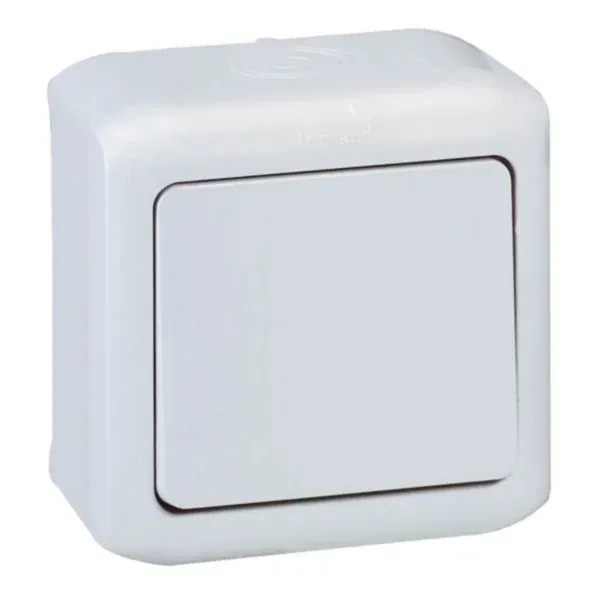 Interrupteur va-et-vient — IP44 — 10 AX — gris brillant Forix — image 1