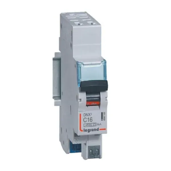 Disjoncteur modulaire DNX³ 4500 1P+N 16 A courbe C — bornes automatiques — image 1