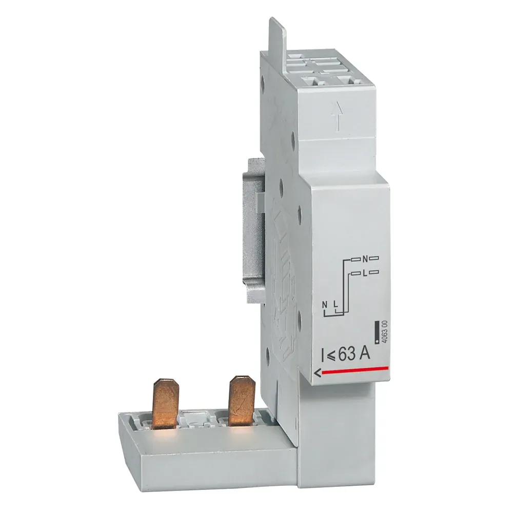 Module de raccordement par peigne DX³ — 2P — 63A — bornes automatiques — image 1