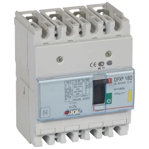 Disjoncteur magnéto-thermique 4P — 160 A — 16 kA — image 1