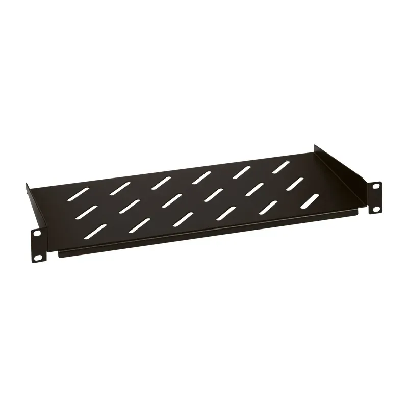 Tablette fixe Linkeo 19" — 2U — profondeur 360 mm — noir — image 1